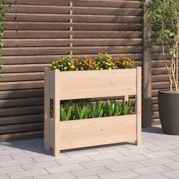 vidaXL Planter 77x25x66 Solid Wood Pine