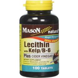 Mason Natural Extra Strength Lecithin Kelp/B6 Plus Cider