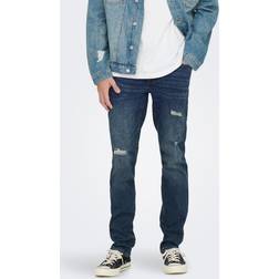 Only & Sons Onsloom Slim Blue Damage 2946 Jeans