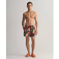 Gant Herren Classic Fit Badeshorts mit floralem Print