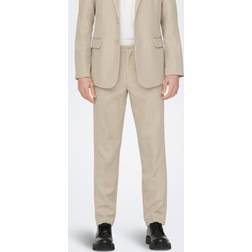 Only & Sons Onseve Tailored Trousers Beige/Neutral