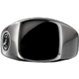 David Yurman Exotic Stone Signet Ring - Silver/Onyx