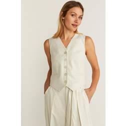 InWear KyrahIW Waistcoat, Eggshell Melange