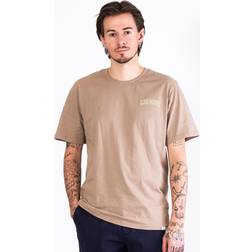 Les Deux Blake T-Shirt Herr, XL, Desert Taupe/Lemon Sorbet