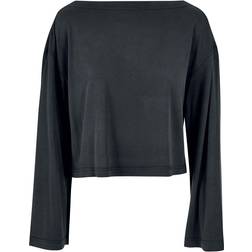 Urban Classics Ladies Ladies Short Modal Bateau Necklinie Longsleeve black