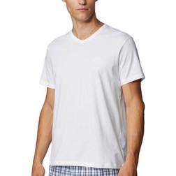 HUGO BOSS Relaxed Cotton Fit V-Neck T-shirt White