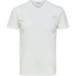 Selected V-hals T-shirt hvid