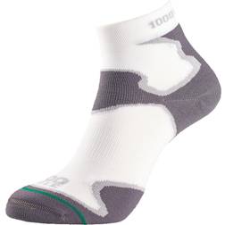 1000 Mile Men's Fusion Double Layer Anklet Sock - White