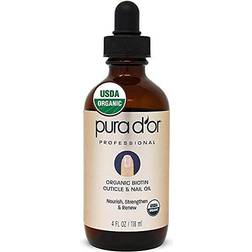 Pura d'or Pura d'or D Organic Nail Cuticle Oil 4oz Nourishing Treatment