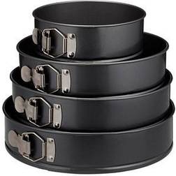 Relaxdays Pan Cake Tin Set 4-Piece 18/24/26/28 cm Springform 28 cm