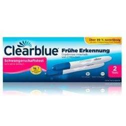 Clearblue 4084500965201 Graviditetstest, Flerfärgad, 2 Stycken