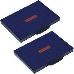 Trodat Timbro 2 Tamponi Inchiostro Sostitutivi Blu Rosso 8.5 x 5.5 cm