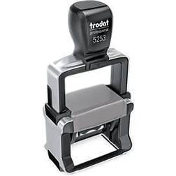 Trodat tampon à texte professional 4.0 typomatic 5253 noir