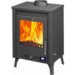Moeby24 Kaminofen Olympus Anthrazit 130mm Rauchrohr 7,8 KW BimSchV 2 EEK A