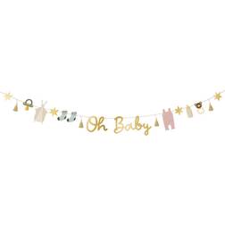 PartyDeco Guirlande Oh baby