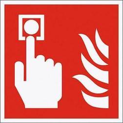 Brandschutzschild Folie 150 x 150 mm