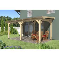 SKAN HOLZ Natur Terrassenüberdachung Siena
