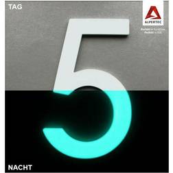 Alpertec Alpertec Hausnummer 5 Selbstklebend Nachtleuchtend