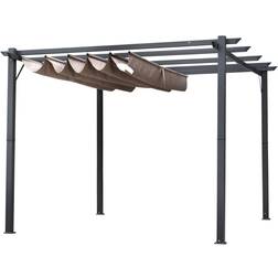 OutSunny Sunny Tuinpaviljoen Pergola 3 x 3 x 2,23 m