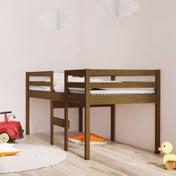 vidaXL High Sleeper Bed Honey Sängram 90x190cm