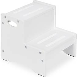 Dream On Me Little Steps Step Stool In White White 1 Step