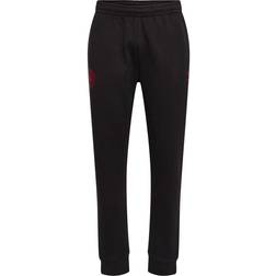 Hummel Danmark Træningsbukser Fan Sort/Rød Børn