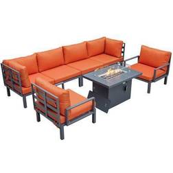 Leisuremod Hamilton Collection Outdoor Lounge Set