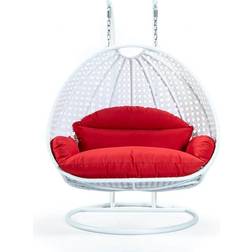 Leisuremod ESCW-57R Wicker Hanging 2 Egg