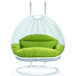 Leisuremod ESCW-57LG Wicker Hanging 2 Egg