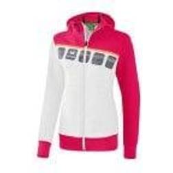 Erima Kinder Trainingsjacke 5-C Weiß/Love Rose/Peach