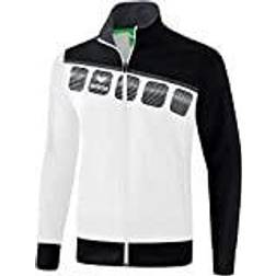 Erima 5-C Präsentationsjacke white/black/dark grey