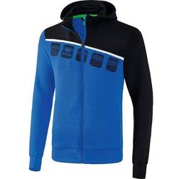 Erima Training Jacket Hoodie - Royal Blue/Black/White