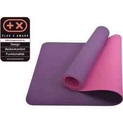 Schildkröt Fitness Yogamatte 4 mm BICOLOR, Violett-Rosa, in Tragetasche, 960269