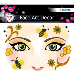 Herma Face Art Sticker Honey Bee, Etiketten, Mehrfarbig