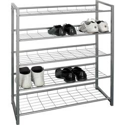 HAKU Möbel 5 Niveaux Plase 106 cm Argent Range-chaussures