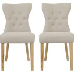 LPD Naples Beige Kitchen Chair 92cm 2pcs
