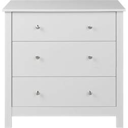 Furniture To Go Florence White Chest of Drawer 80x72cm