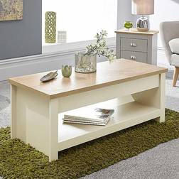 GFW Lancaster Lift Up Cream Coffee Table 47x105cm