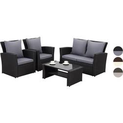MeXo Gartenmöbel 4-Sitzer Lounge-Set