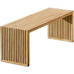 Jan Kurtz Tivoli L 120 cm - Bois Naturel Banc de Jardin