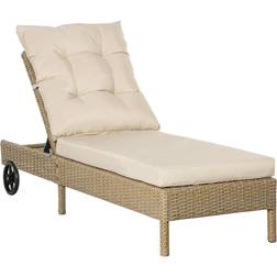 OutSunny Polyrattan Sonnenliege