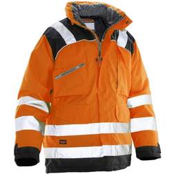 Jobman Vinterparkas StarVarsel Orange/Svart