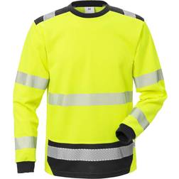 Fristads High Vis T-Shirt Langarm KL. 7724 THV Größe Warnschutz-Gelb/Schwarz