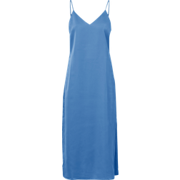 Vila Viellette Singlet Satin Dress Su-Noos - Federal Blue