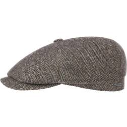 Stetson Herringbone Uld Sixpence - Grå Lys