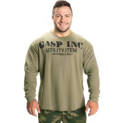 Gasp Thermal Gym Sweater Washed Green