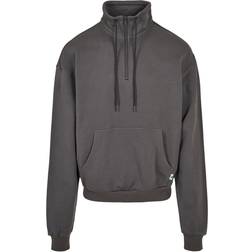 Urban Classics Organic Drawstring Troyer Darkshadow - Gris/Negro