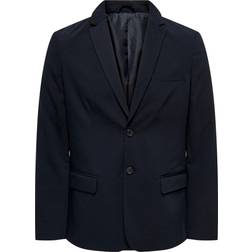 Only & Sons Slim Fit Reverse Blazer - Blue/Dark Navy