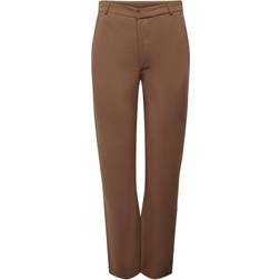 Only Komfortable Stoffhose Mid Waist Elegante Chino Business Pants - Braun