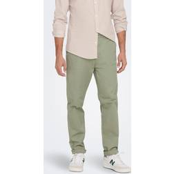 Only & Sons Mermaid Kent Cropped Chino Grey